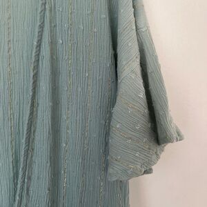 Surf Gypsy Maxi SwimCover Up Seafoam green, Metallic Gold  Women Medium NWOT